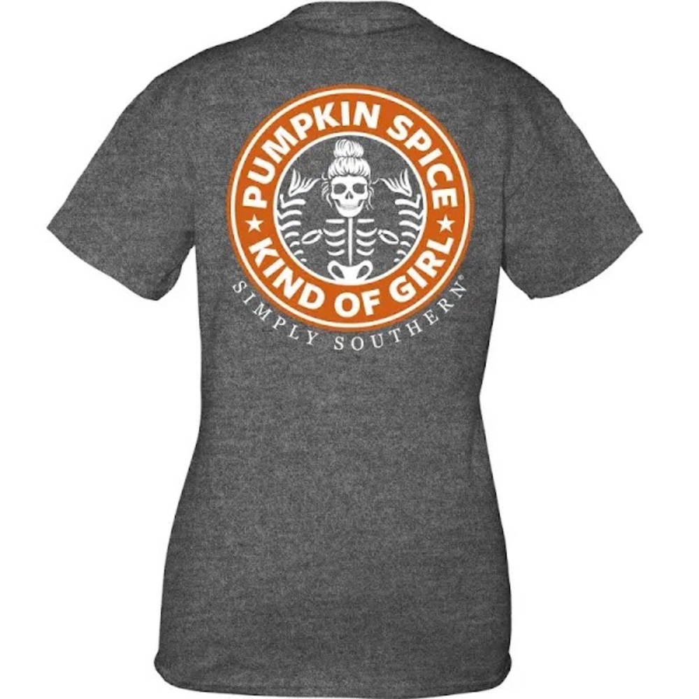 PUMPKIN SPICE KIND OF GIRL SIMPLY SOUTHERN T-SHIRT SZ Medium